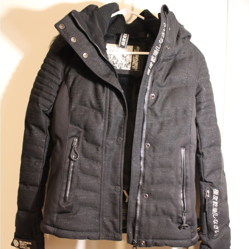 Superdry Black Ski & Snow Jacket